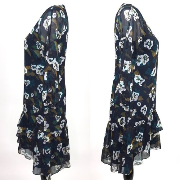 CAbi 3460 Pirouette Floating Flowers Dress Large VGUC - Picture 3 of 9